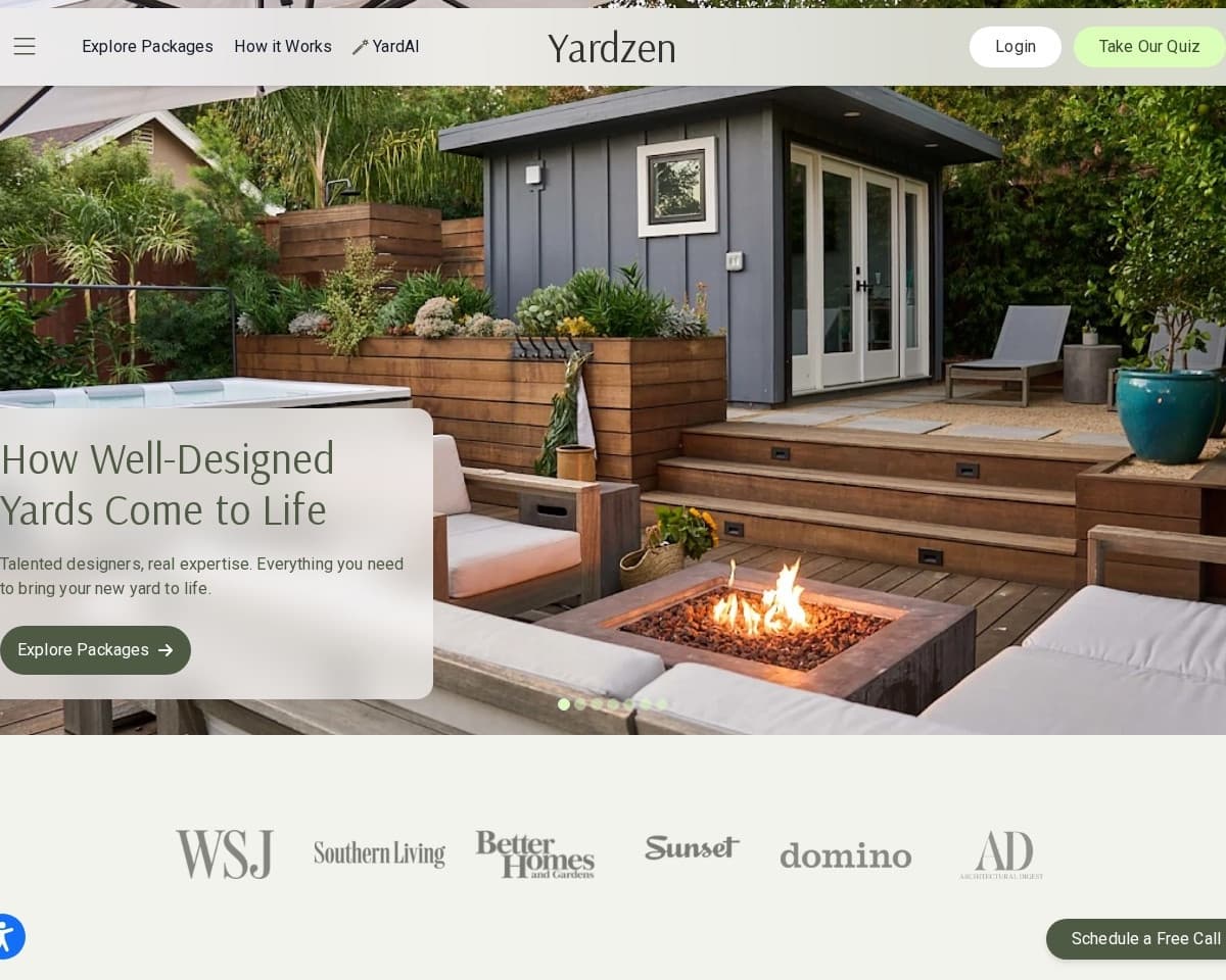 Landscaping website design case study by Clarion Works